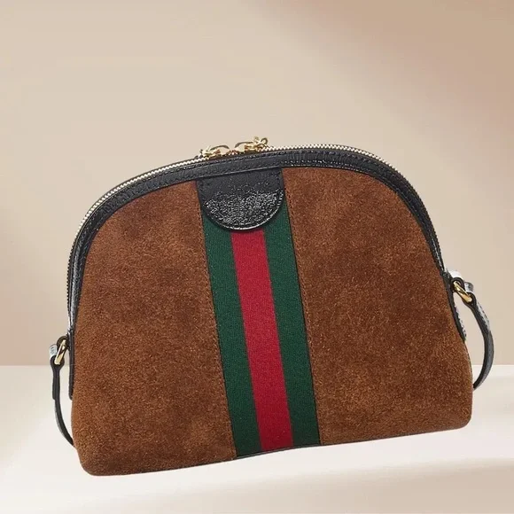 Gucci Brown and Green Crossbody Bag - Picture 5 of 10